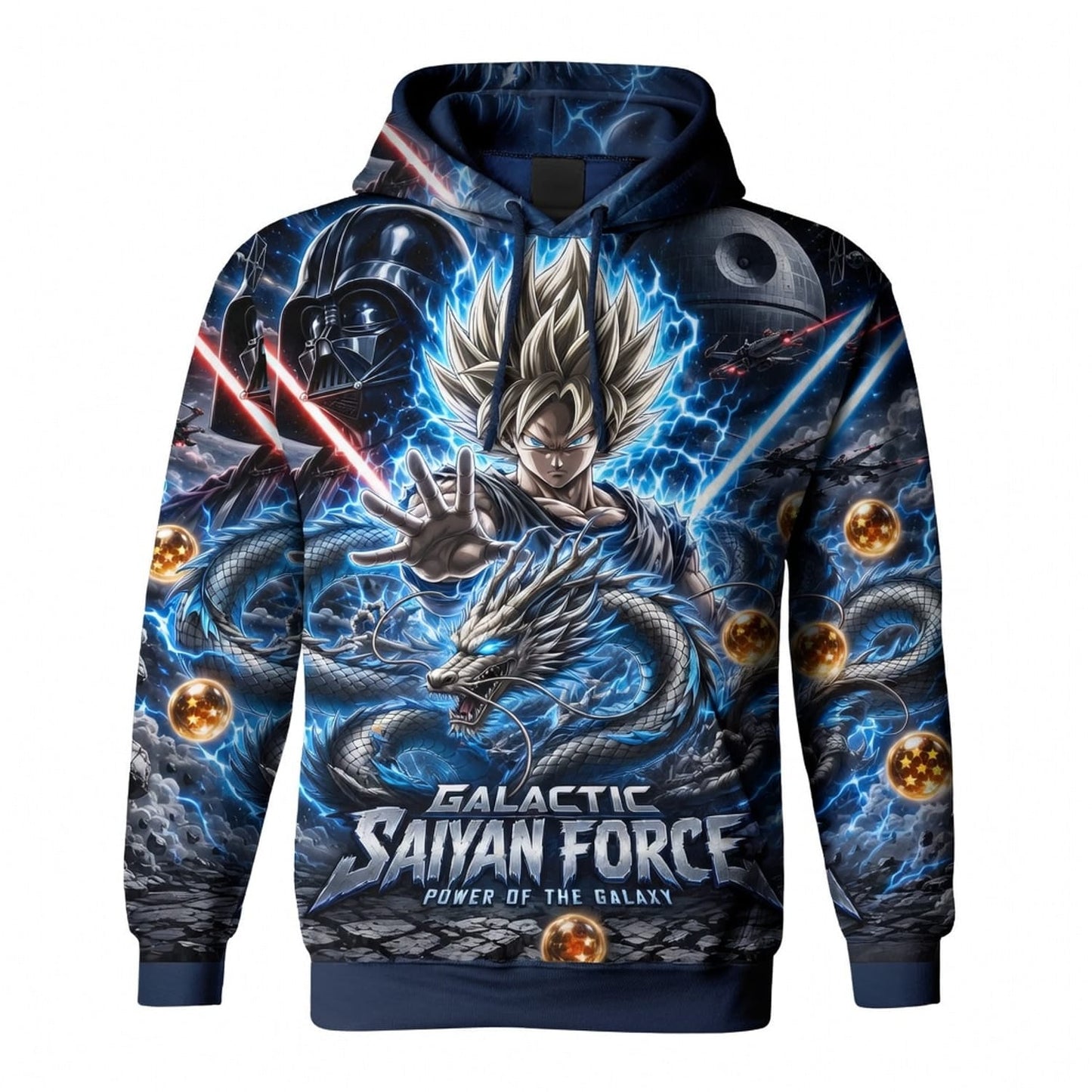 Anime Warrior Galactic Saiyan Force All Over Print Apparel