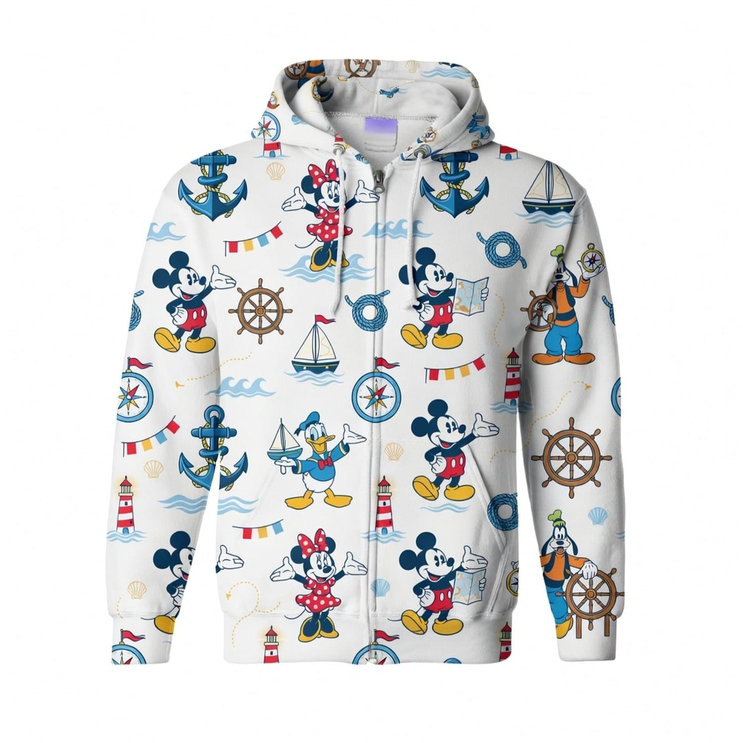 Nautical Adventure Mouse Duck AOP Apparel