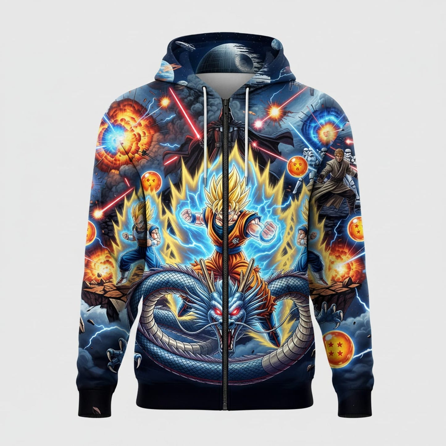 Anime Warrior Galactic Battle All Over Print Apparel