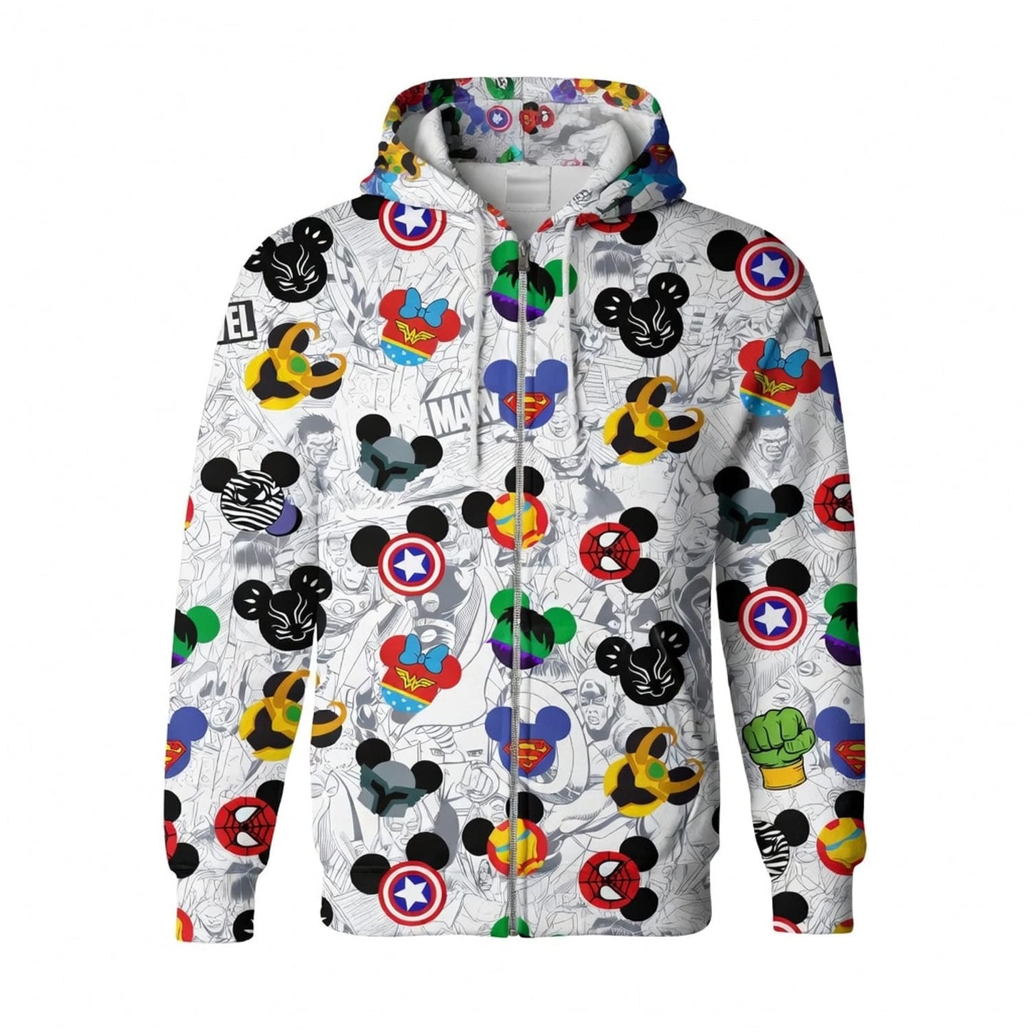 Superhero Icons Mouse AOP Apparel