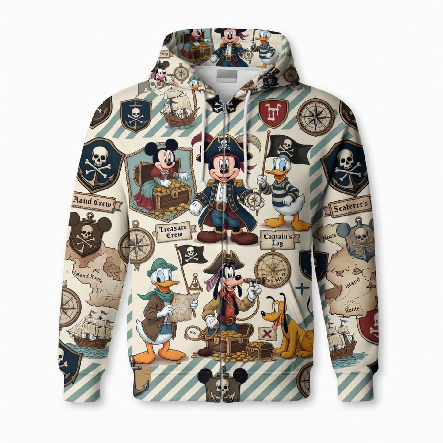 Pirate Treasure Crew AOP Apparel - Mouse & Friends
