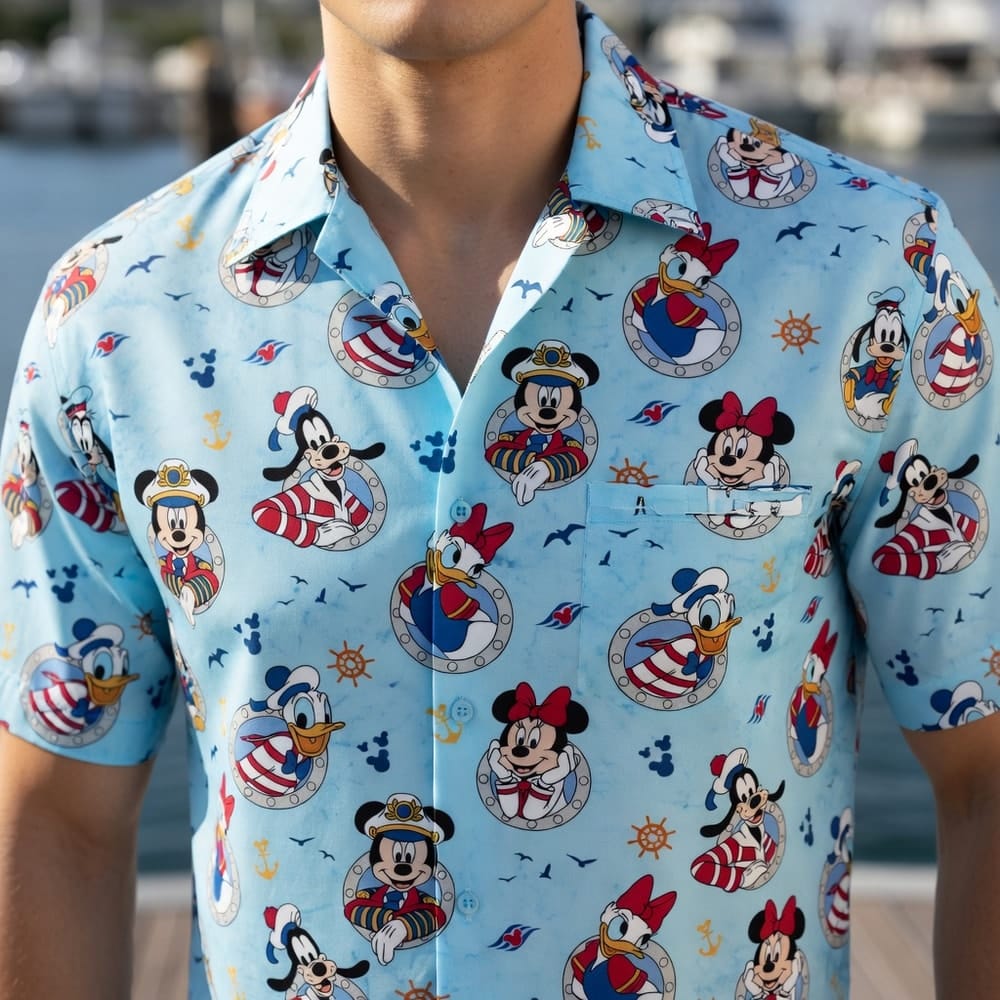 Cruise Vacation Mouse Duck Lady Duck Silly Dog Hawaiian Shirt