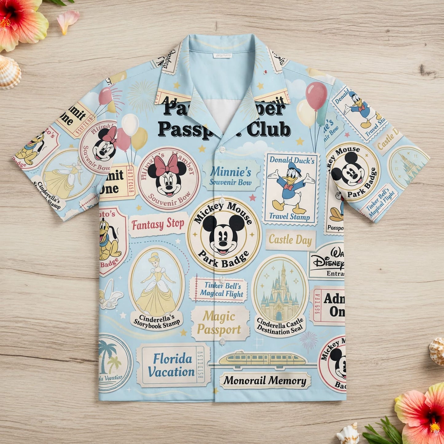 Theme Park Hopper Hawaiian Shirt - Vintage Passport Club