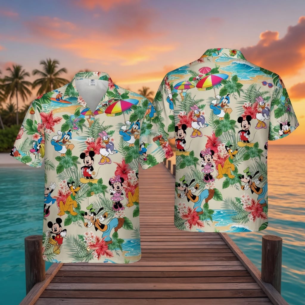 Mouse Premium Hawaiian Shirt - Tropical Beach Collection