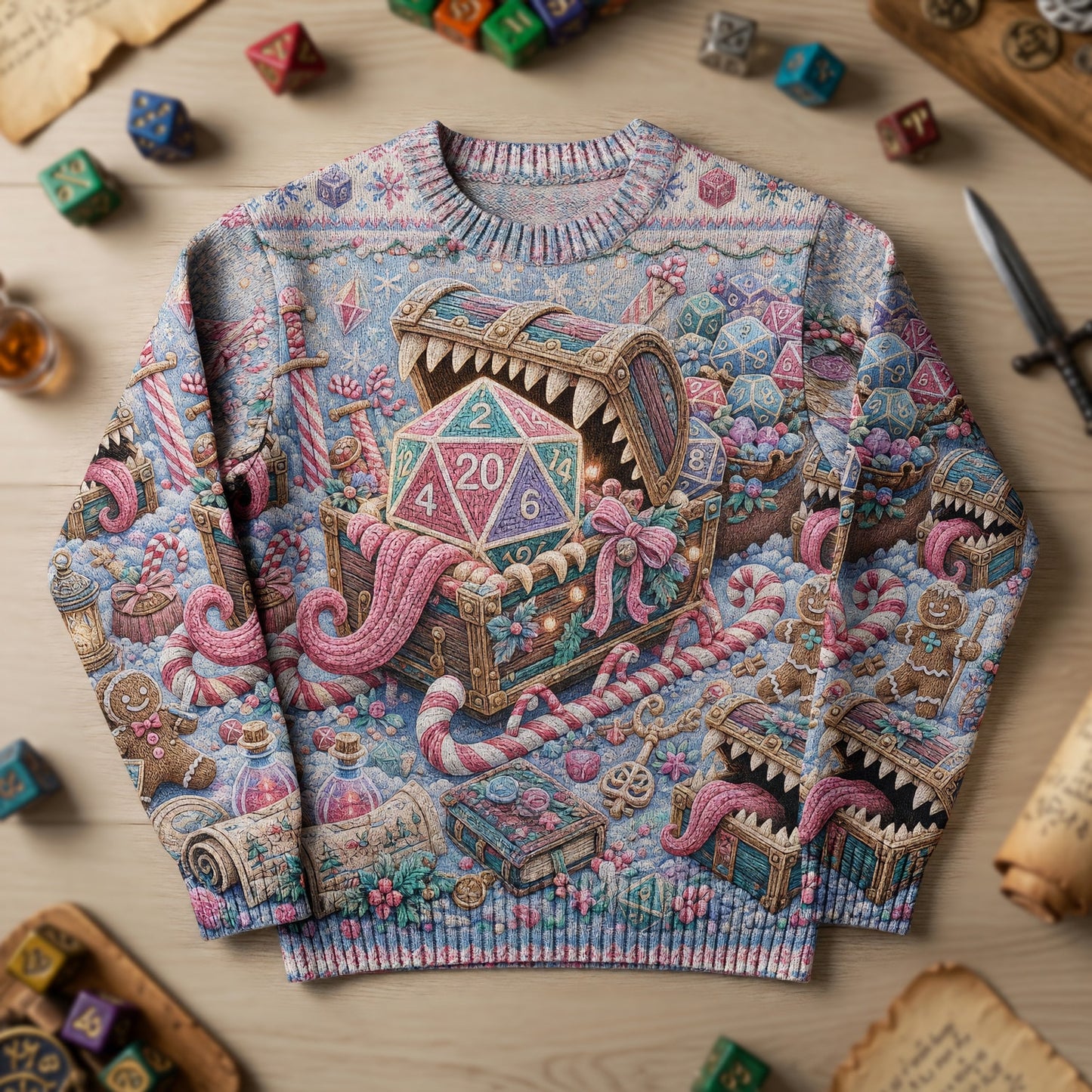 Christmas Sweater - Dice Mimic Holiday RPG Knit