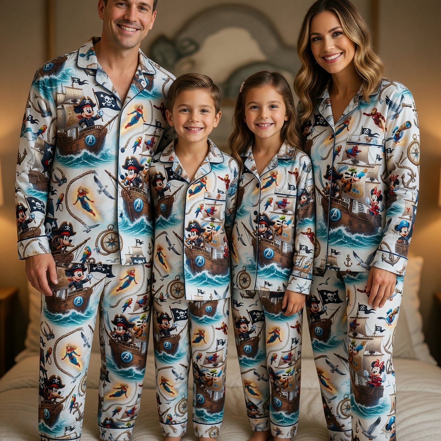 Pirate Thick Pajama Set - Superhero Mouse Sleepwear