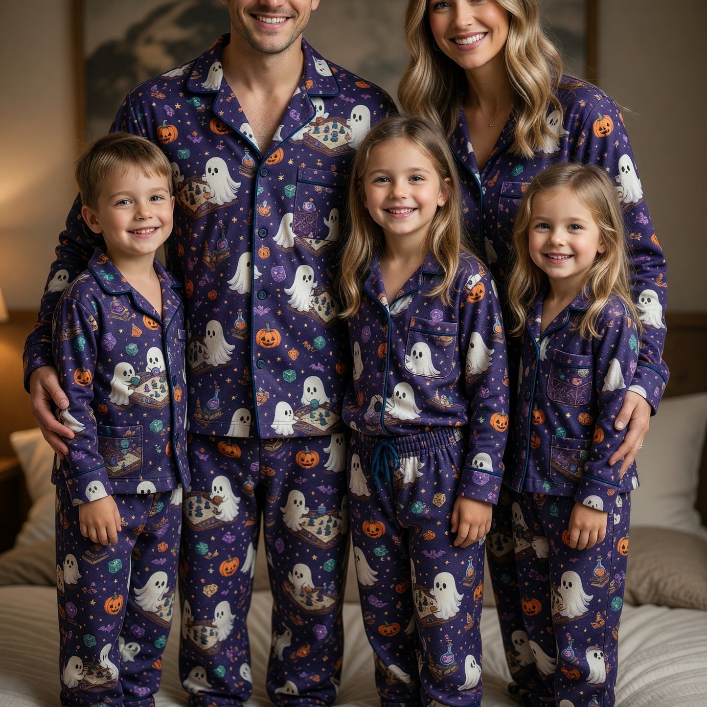 Halloween Ghost Thick Pajama Set - Spooky RPG Tabletop Nightwear