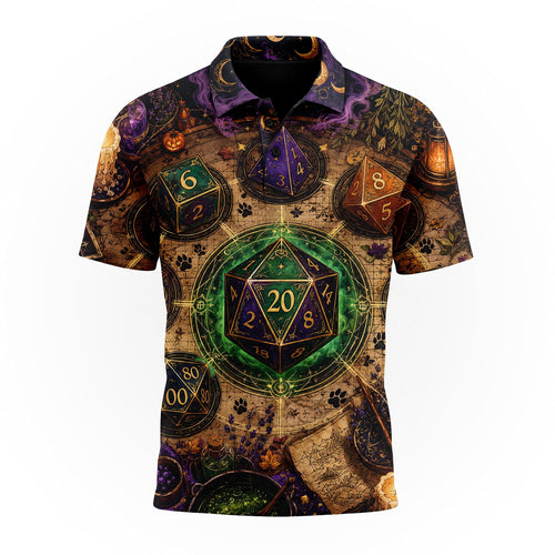 Witchy Dice AOP Apparel - Mystic Fantasy RPG Streetwear