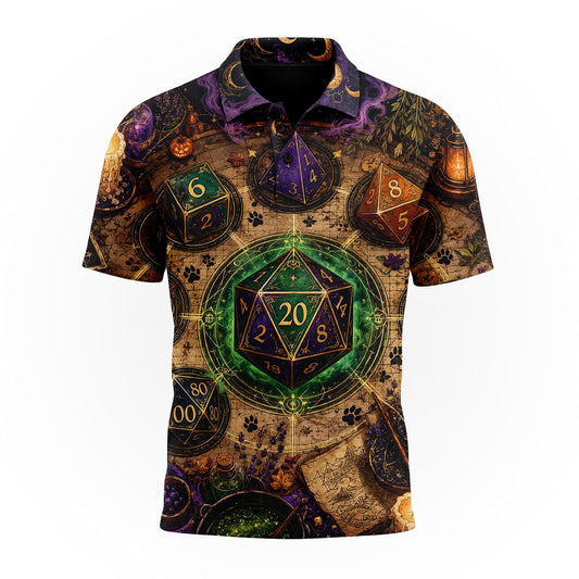 Witchy Dice AOP Apparel - Mystic Fantasy RPG Streetwear