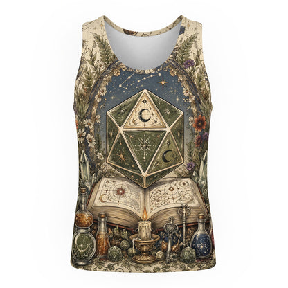 Celestial D20 Dice T-Shirt - Witchy Mystic Fantasy Apparel