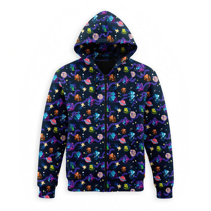 Cosmic Dice AOP T-Shirt - Galaxy RPG Gaming Apparel