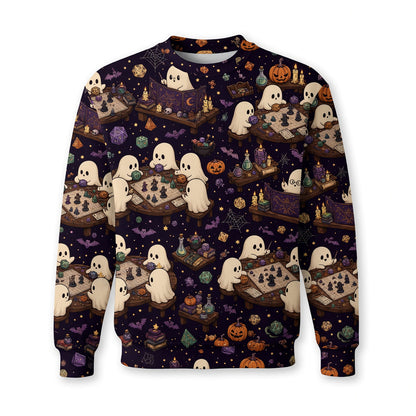 Ghost Halloween AOP T-Shirt - Cute RPG Gamer Streetwear