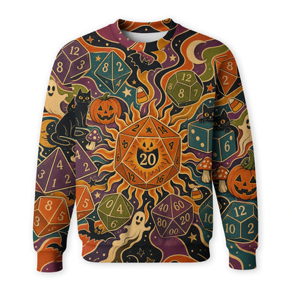 Halloween Dice AOP T-Shirt - Spooky RPG Tabletop Streetwear