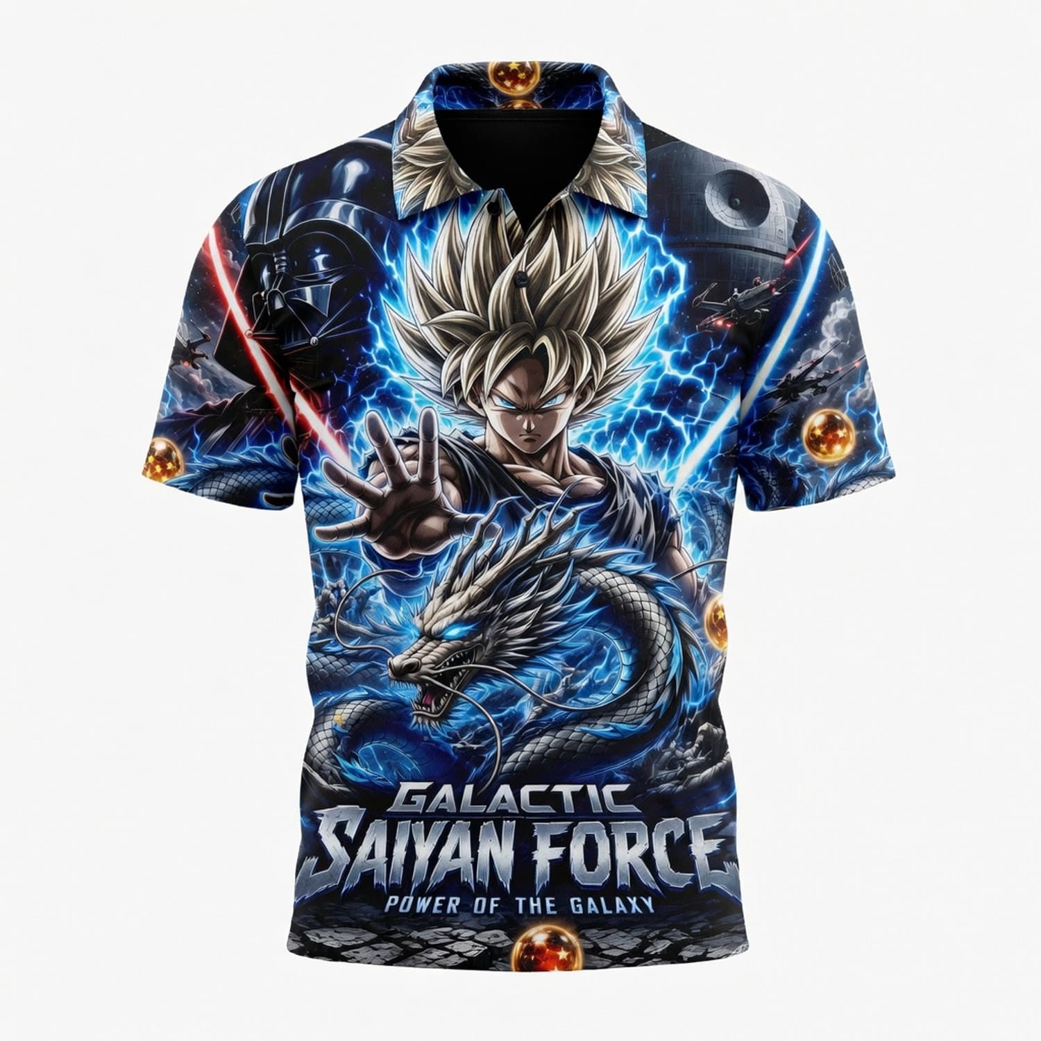 Anime Warrior Galactic Saiyan Force All Over Print Apparel