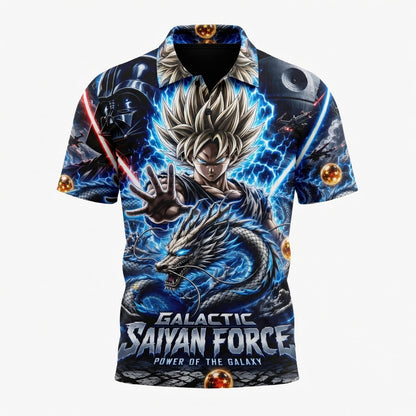 Anime Warrior Galactic Saiyan Force All Over Print Apparel