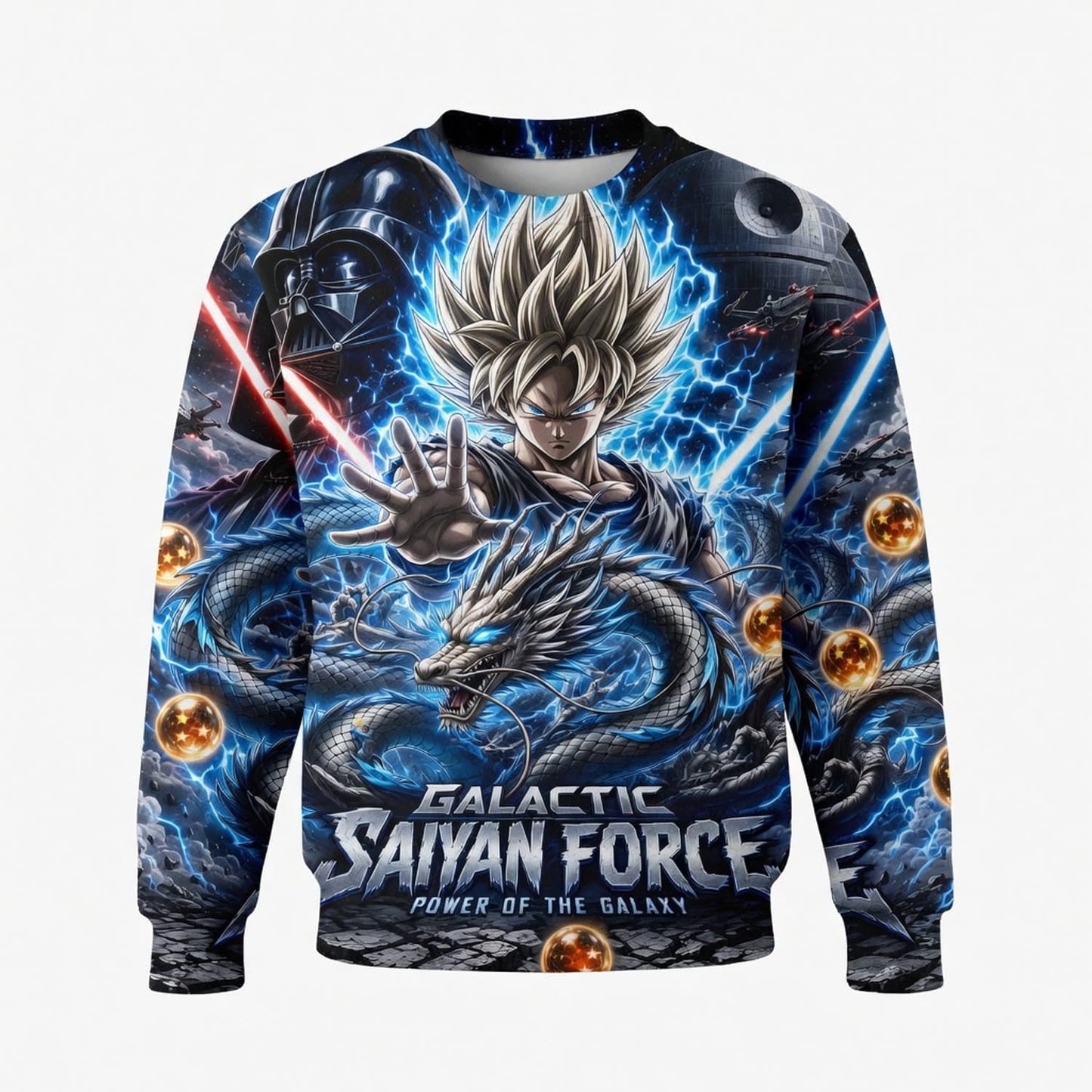 Anime Warrior Galactic Saiyan Force All Over Print Apparel