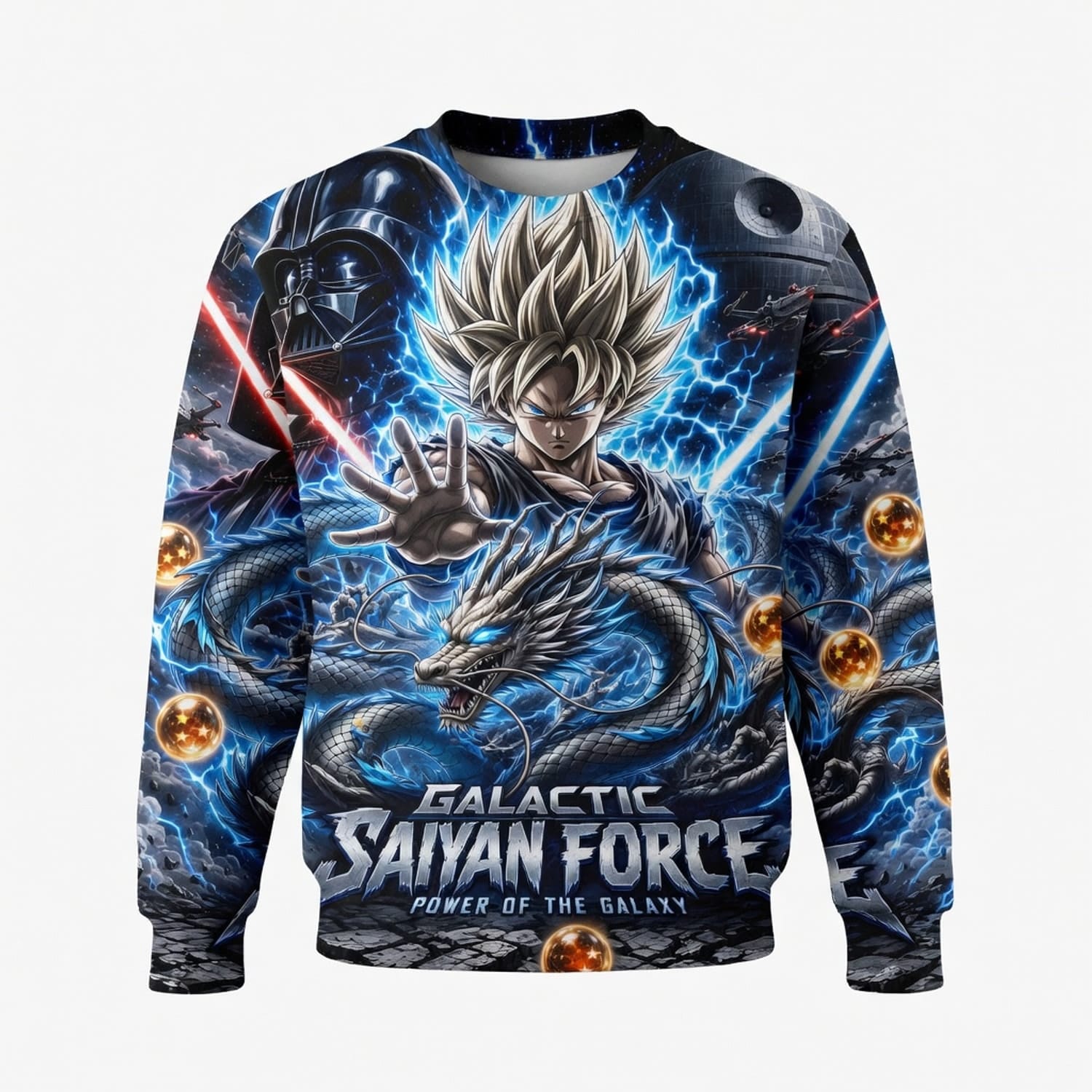 Anime Warrior Galactic Saiyan Force All Over Print Apparel