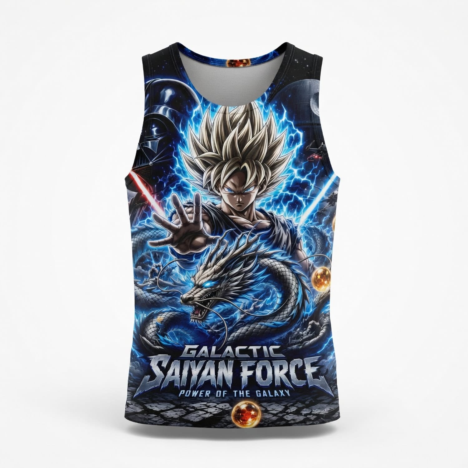 Anime Warrior Galactic Saiyan Force All Over Print Apparel