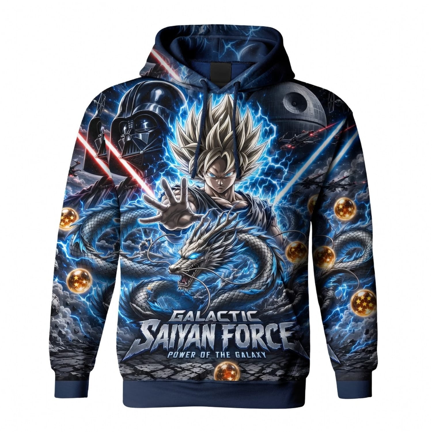 Anime Warrior Galactic Saiyan Force All Over Print Apparel