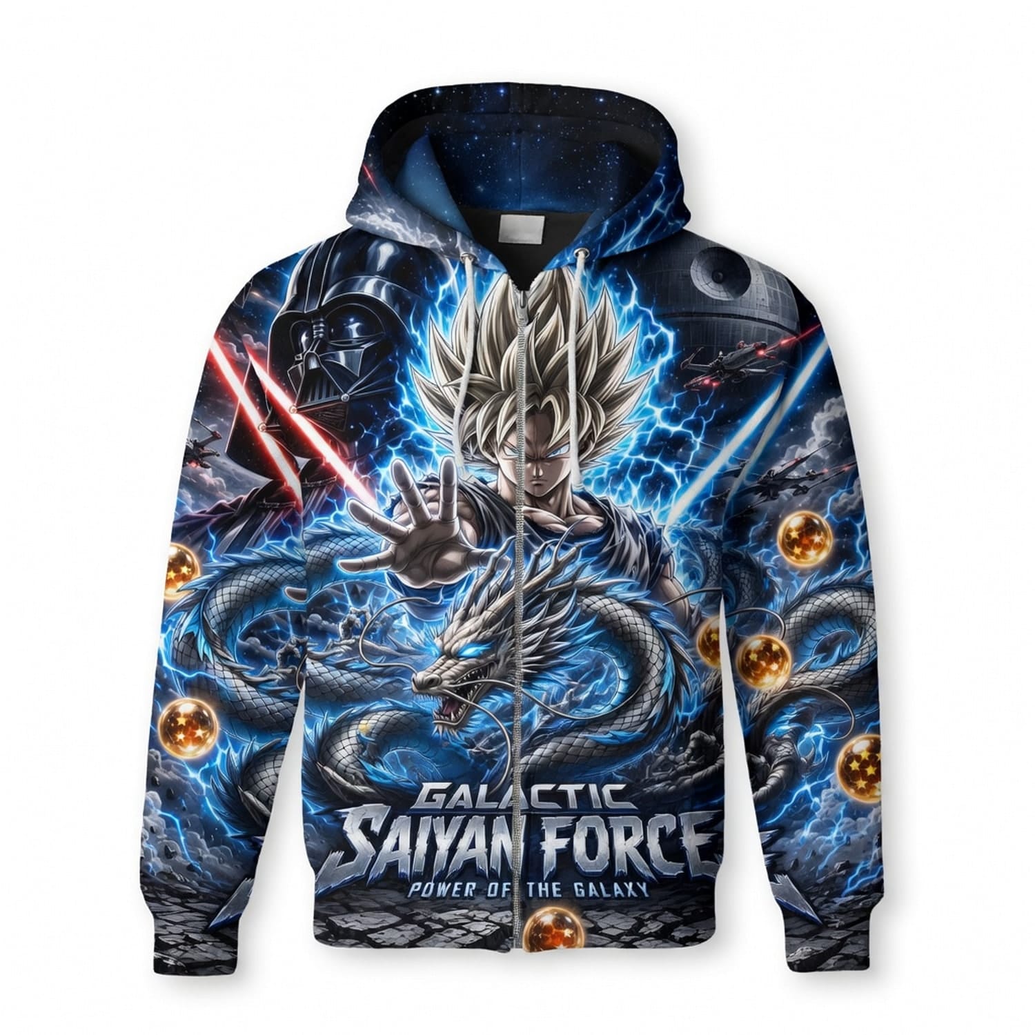 Anime Warrior Galactic Saiyan Force All Over Print Apparel
