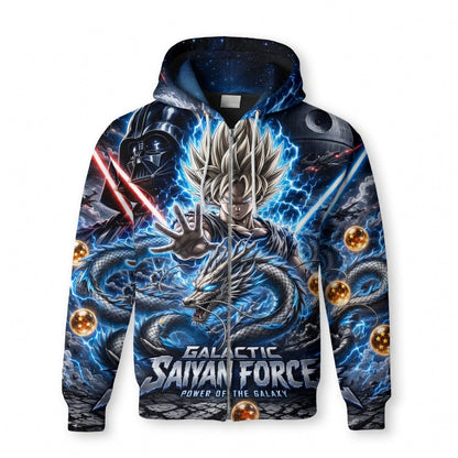Anime Warrior Galactic Saiyan Force All Over Print Apparel