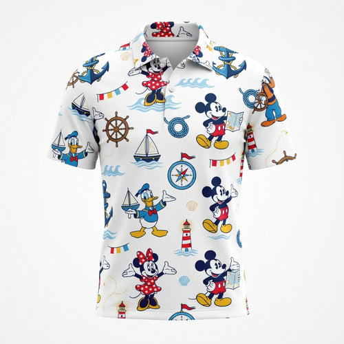 Nautical Adventure Mouse Duck AOP Apparel