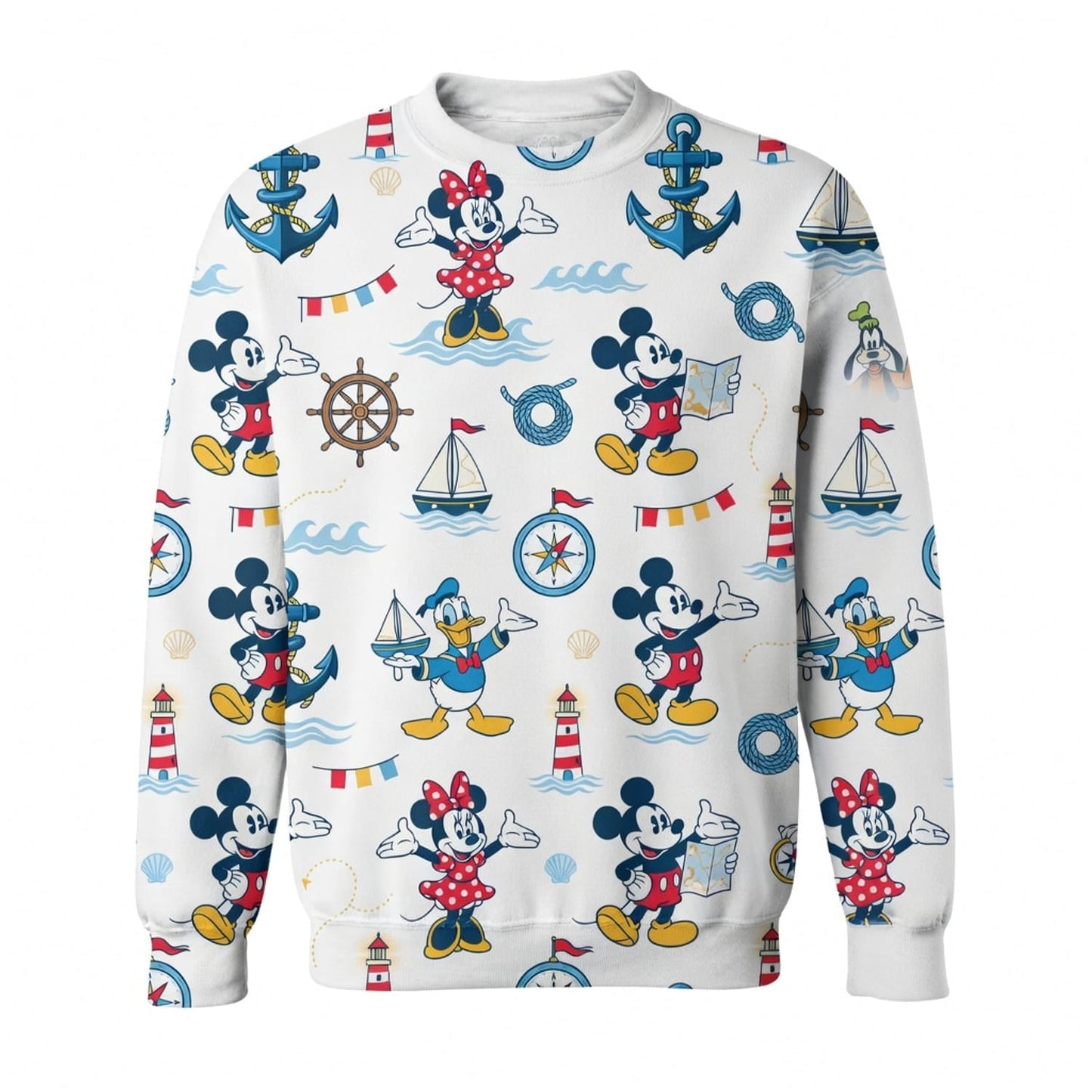 Nautical Adventure Mouse Duck AOP Apparel