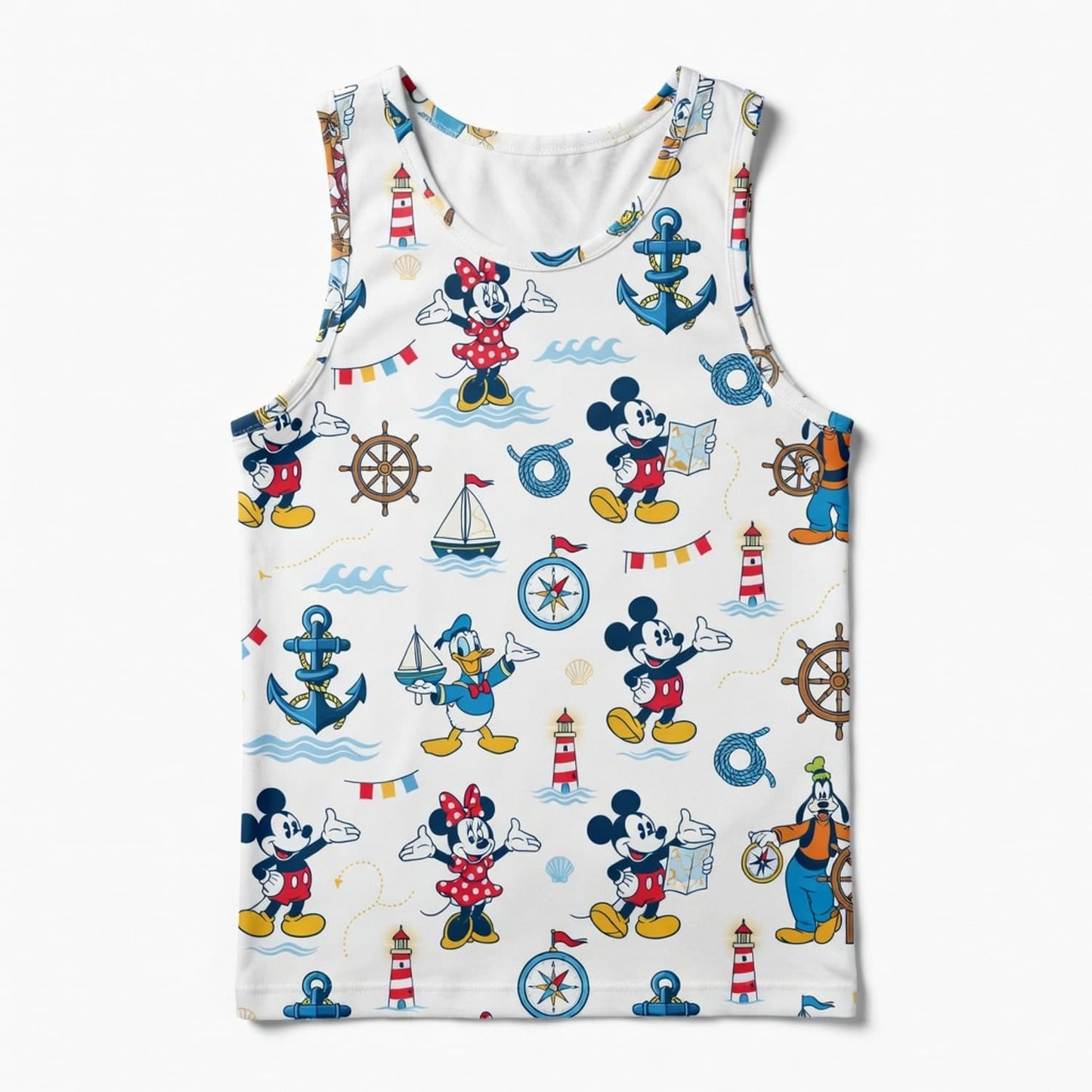 Nautical Adventure Mouse Duck AOP Apparel
