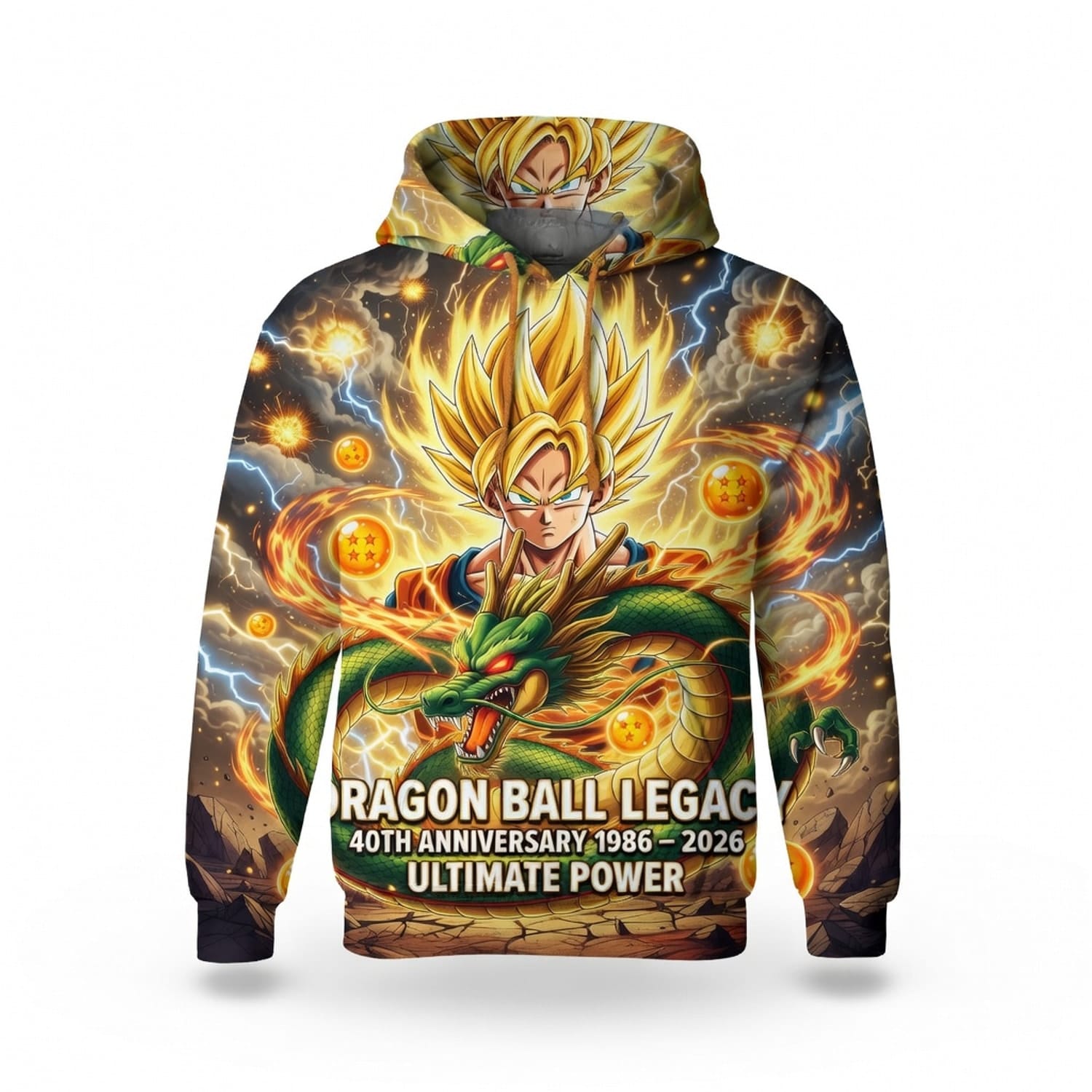 Anime Warrior Legacy Ultimate Power All Over Print Apparel