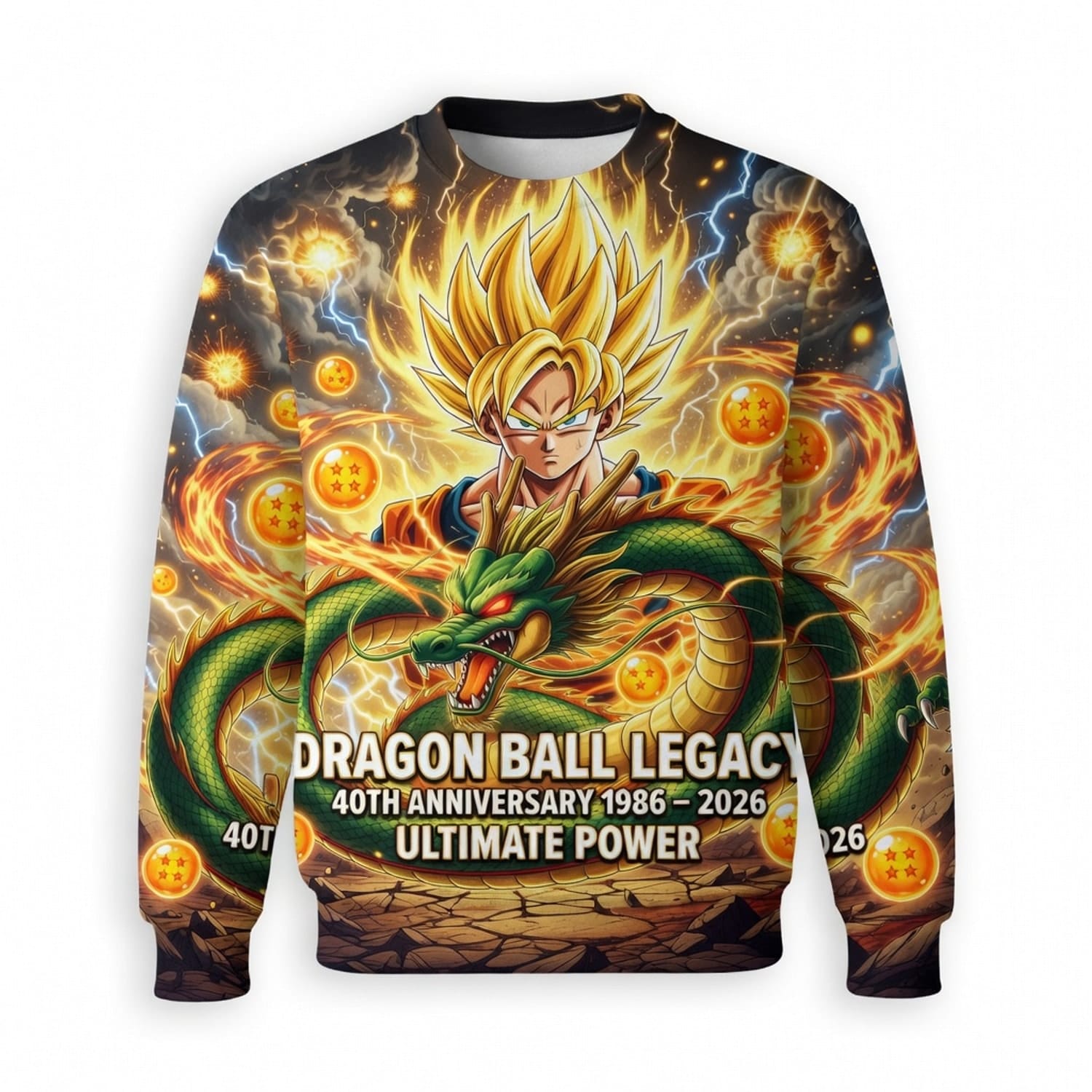 Anime Warrior Legacy Ultimate Power All Over Print Apparel