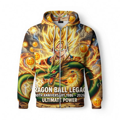 Anime Warrior Legacy Ultimate Power All Over Print Apparel