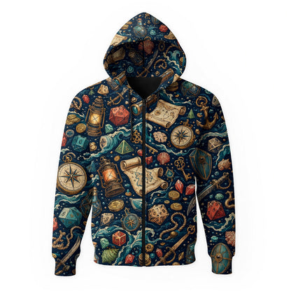 Pirate Dice AOP T-Shirt - Fantasy Ocean Adventure Pattern