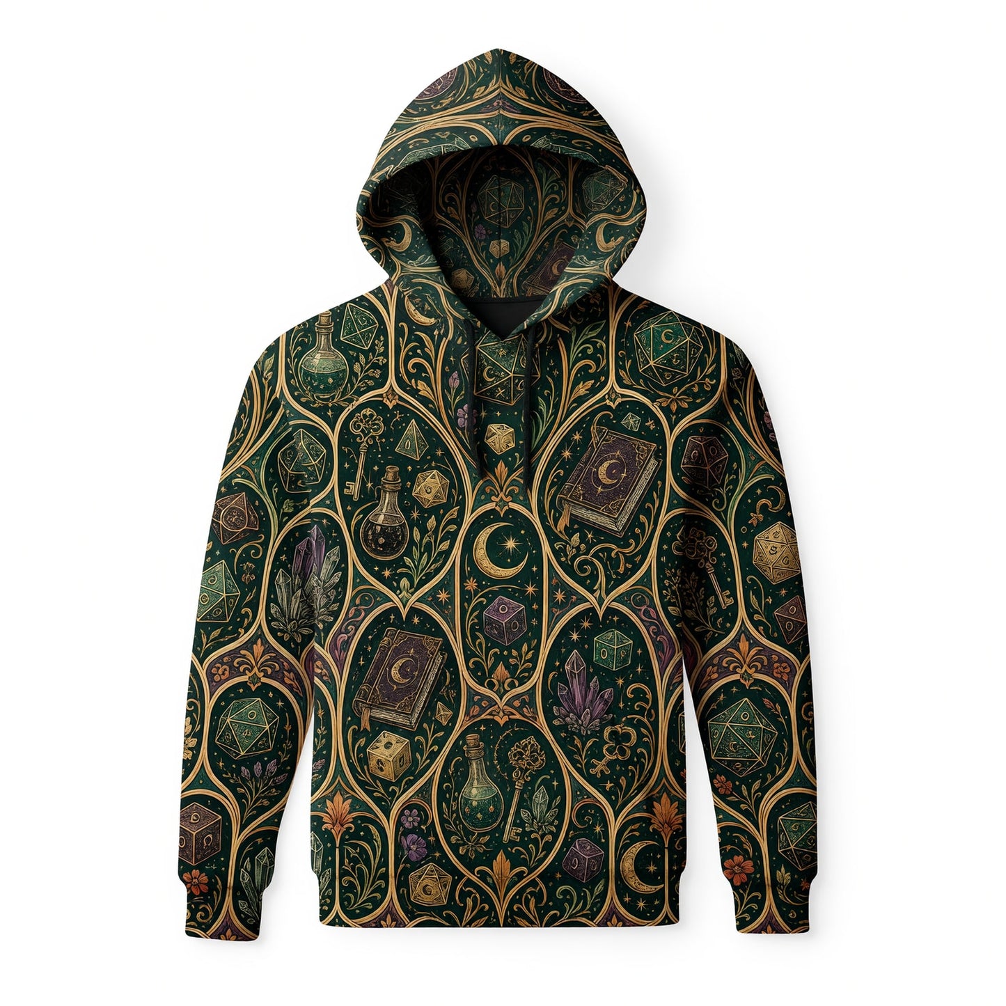 Mystic Dice AOP T-Shirt - Arcane Fantasy RPG Streetwear