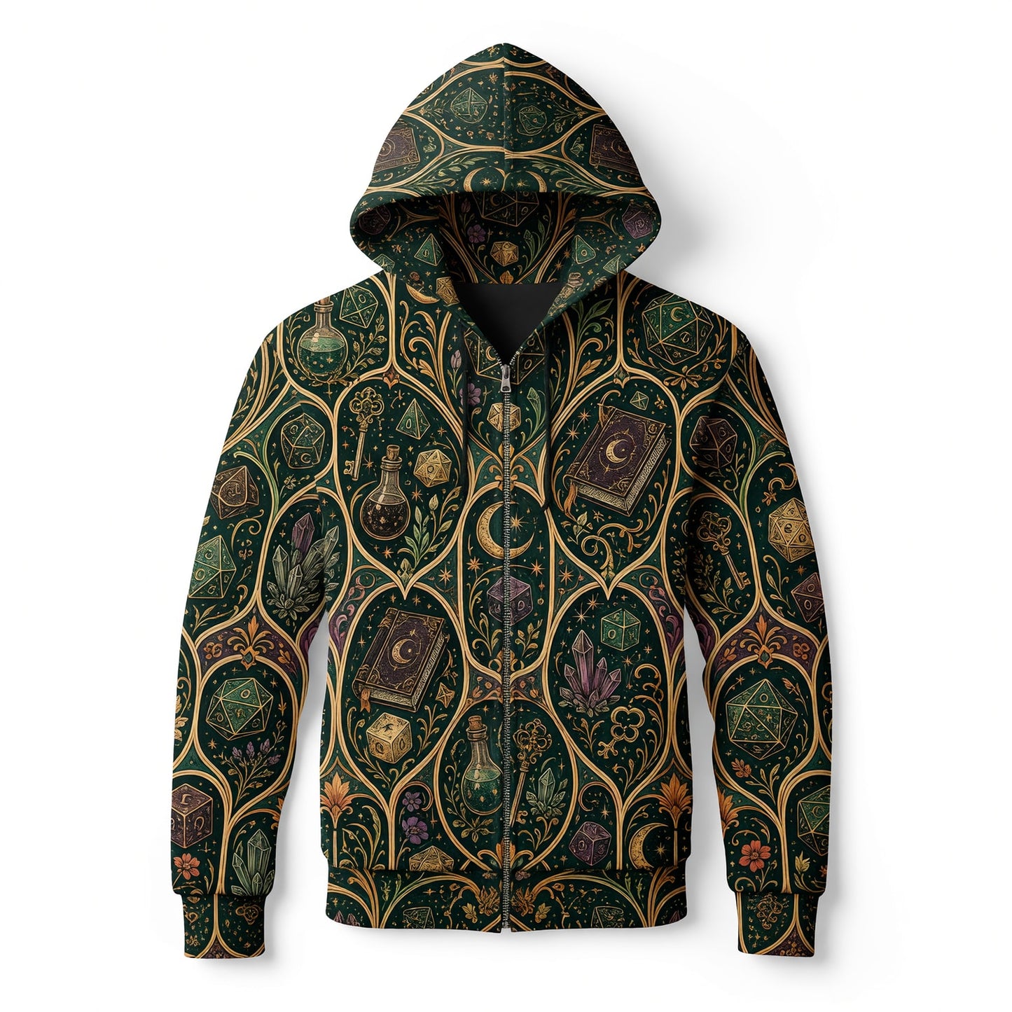 Mystic Dice AOP T-Shirt - Arcane Fantasy RPG Streetwear