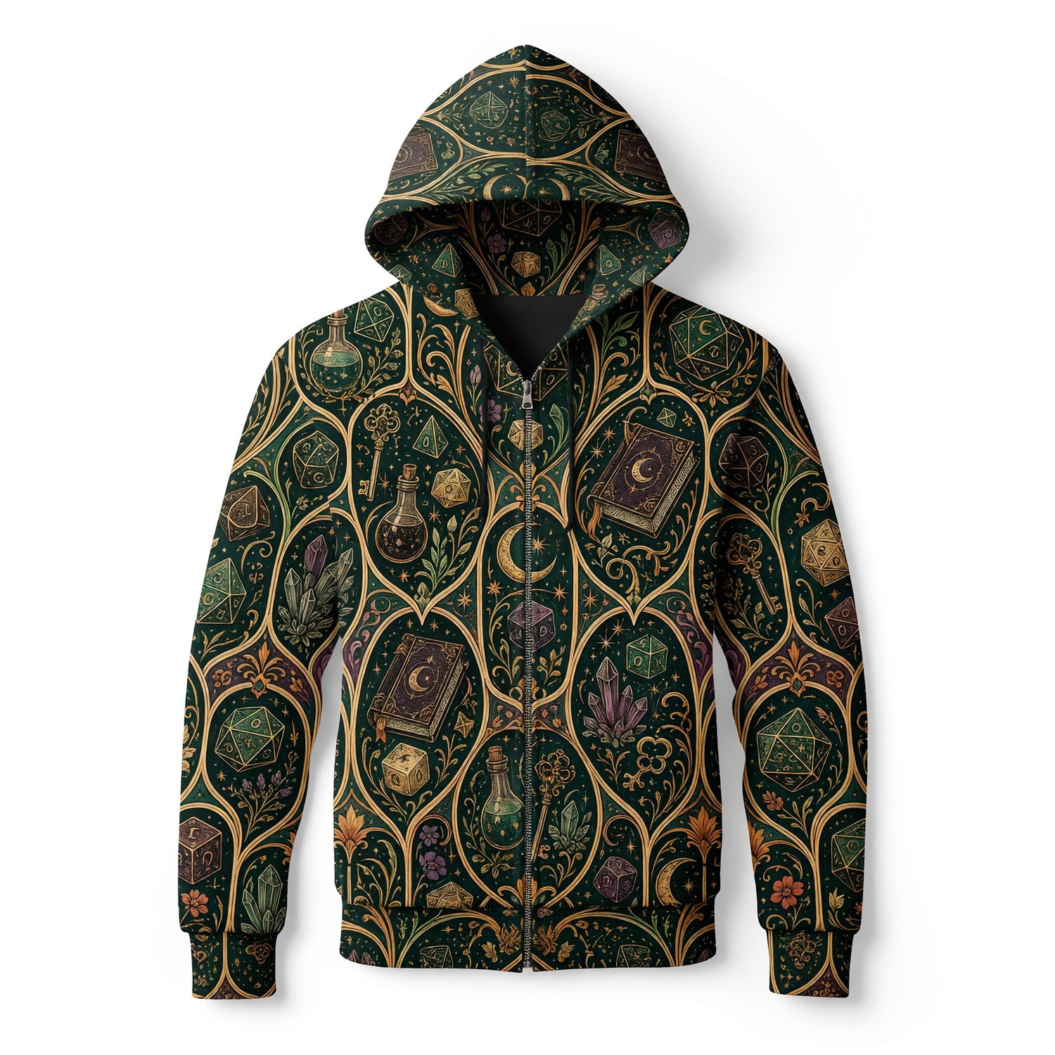 Mystic Dice AOP T-Shirt - Arcane Fantasy RPG Streetwear