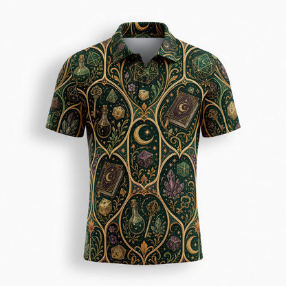 Mystic Dice AOP T-Shirt - Arcane Fantasy RPG Streetwear
