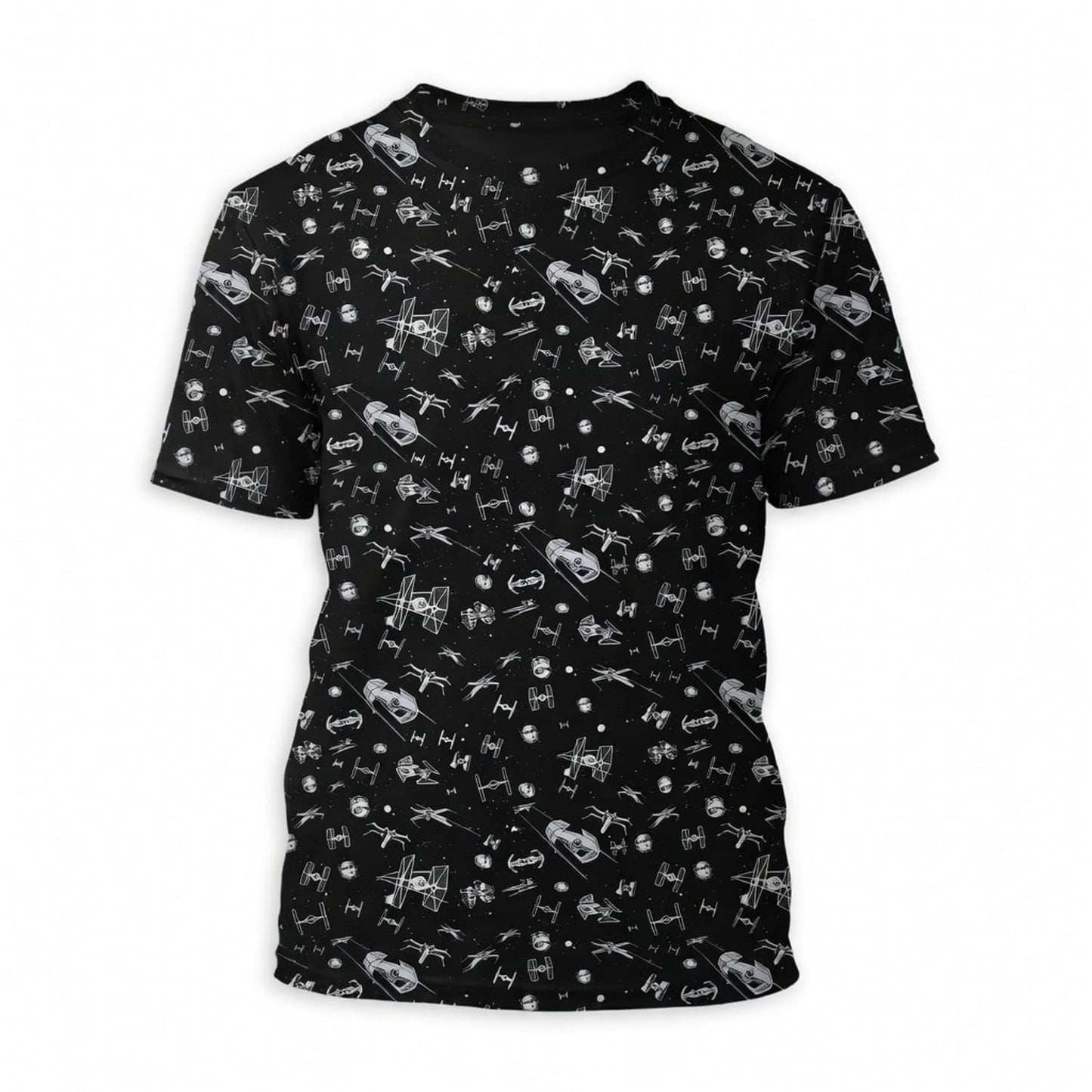 Galactic Fleet Pattern AOP T-Shirt - Galactic Space Battle Apparel