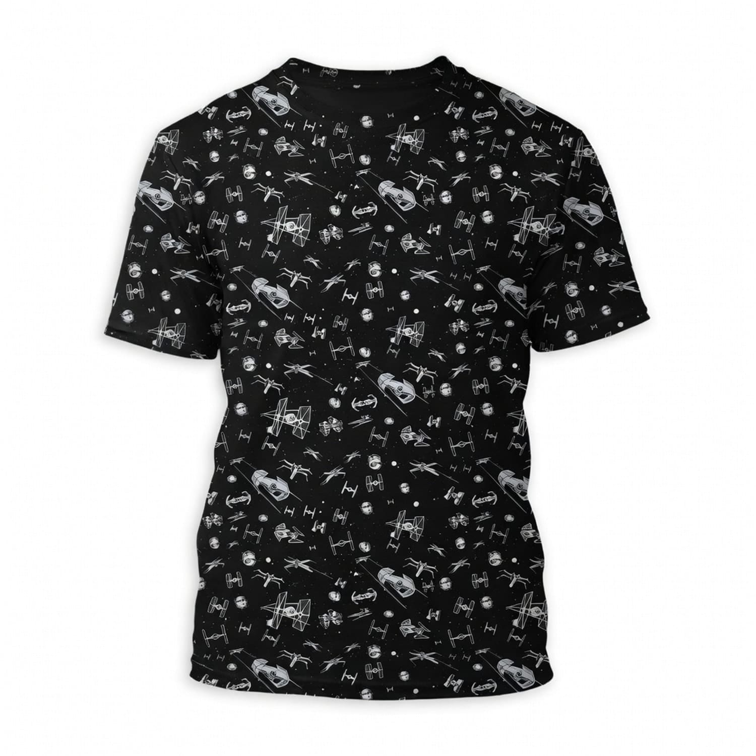 Galactic Fleet Pattern AOP T-Shirt - Galactic Space Battle Apparel