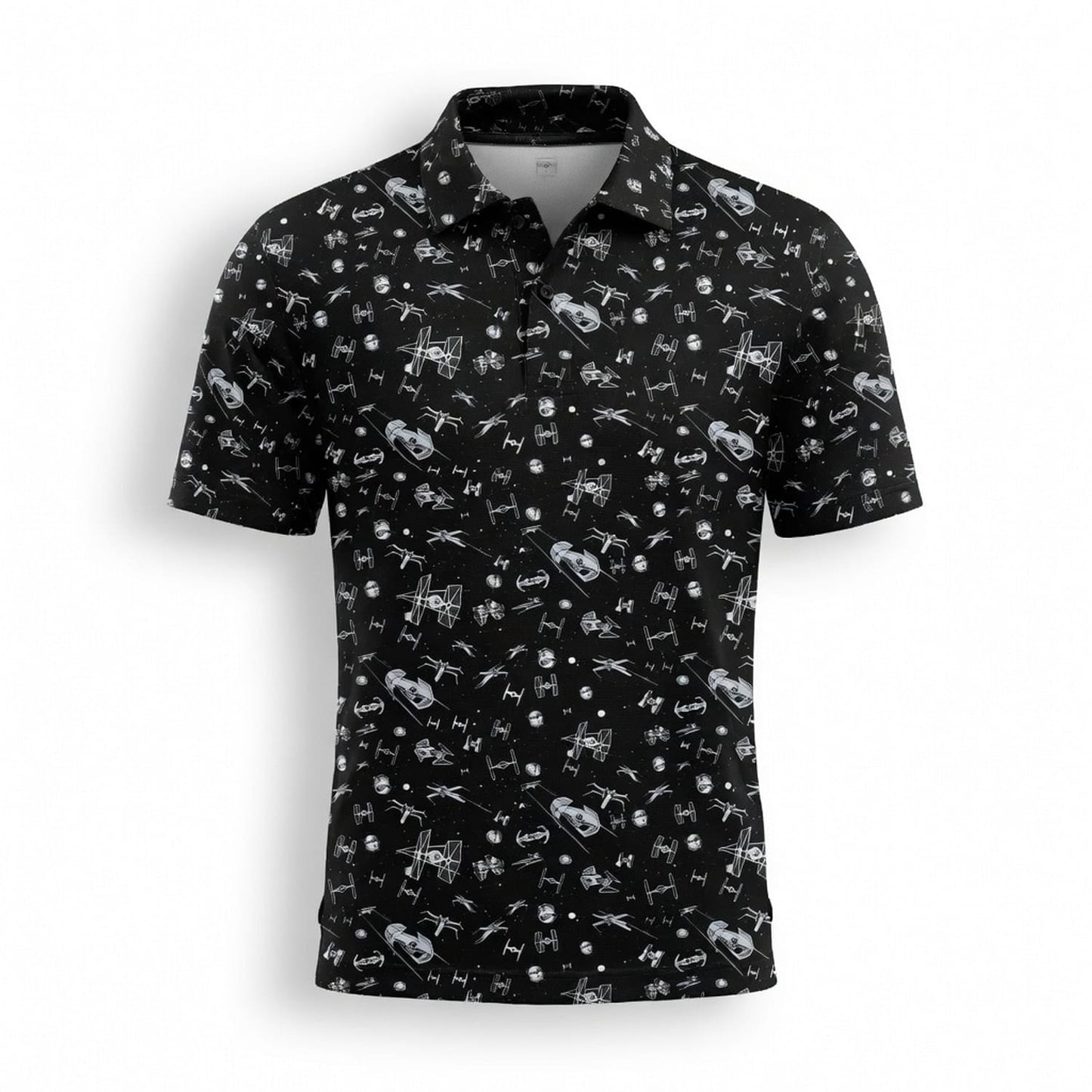 Galactic Fleet Pattern AOP T-Shirt - Galactic Space Battle Apparel
