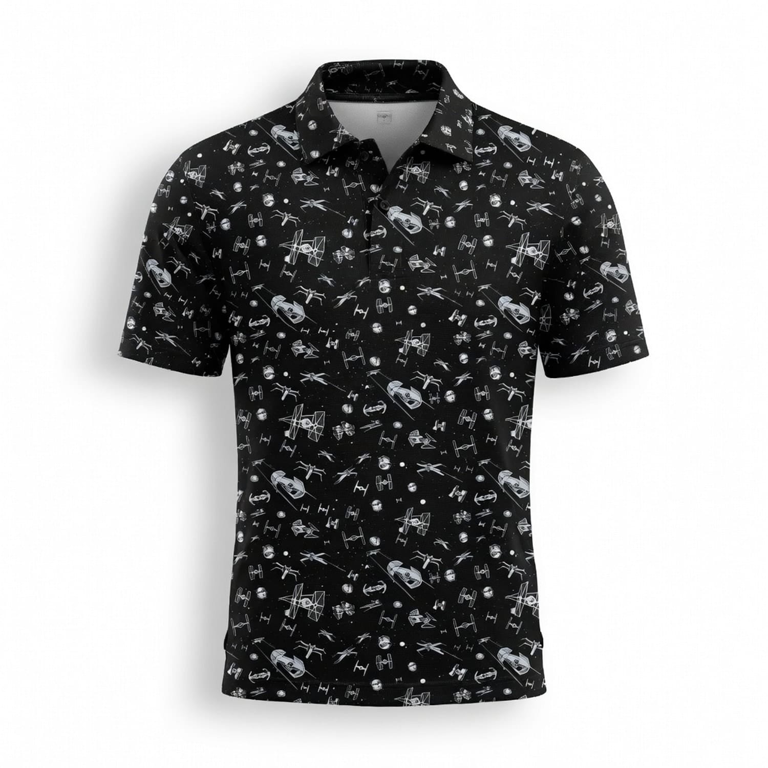 Galactic Fleet Pattern AOP T-Shirt - Galactic Space Battle Apparel