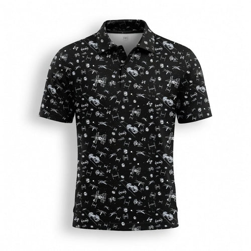 Galactic Fleet Pattern AOP T-Shirt - Galactic Space Battle Apparel