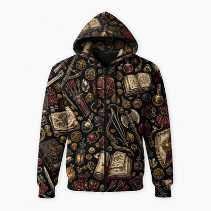 Fantasy Dungeon Dice AOP T-Shirt - Fantasy RPG Pattern Apparel