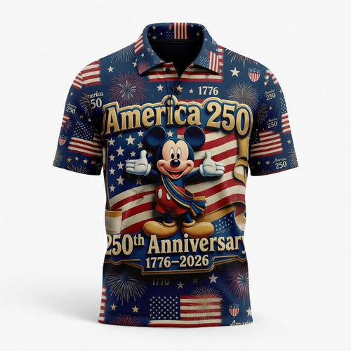 America 250 Mouse Patriotic AOP Apparel