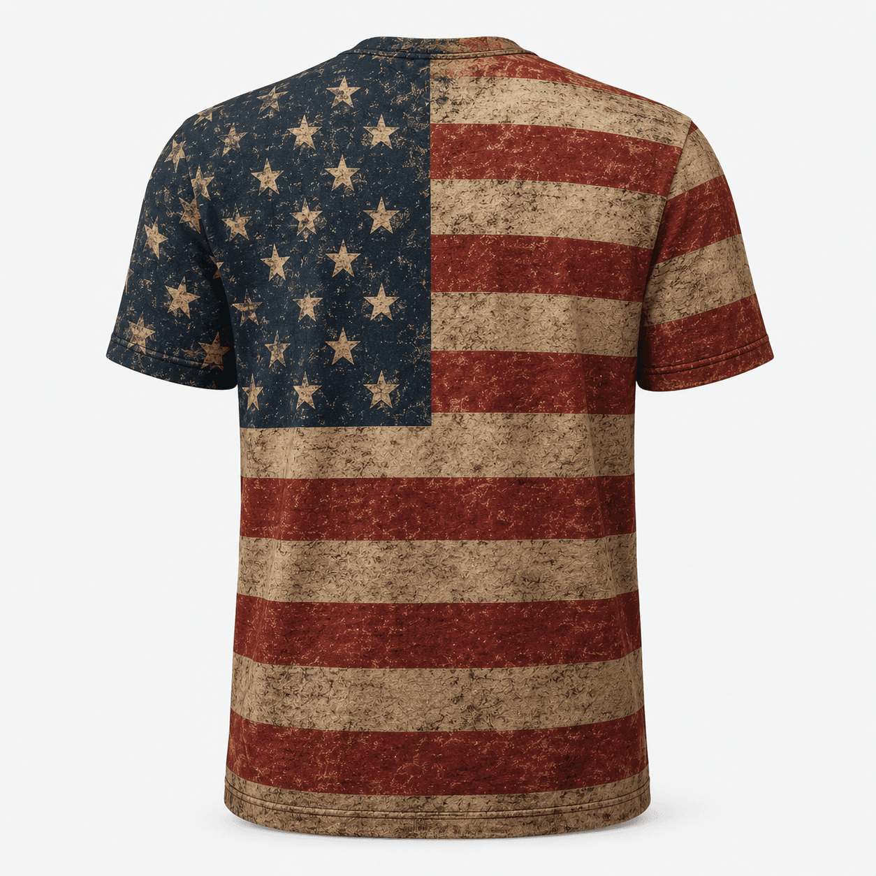 America 250 - 1776-2026 Vintage Distressed Flag Apparel - AOP5JCHP001