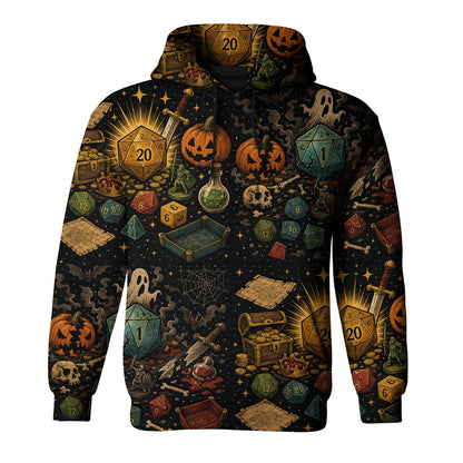 Spooky Halloween Dice AOP Apparel - Fantasy RPG Streetwear