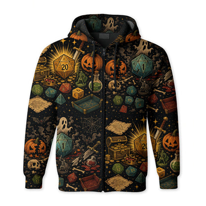 Spooky Halloween Dice AOP Apparel - Fantasy RPG Streetwear