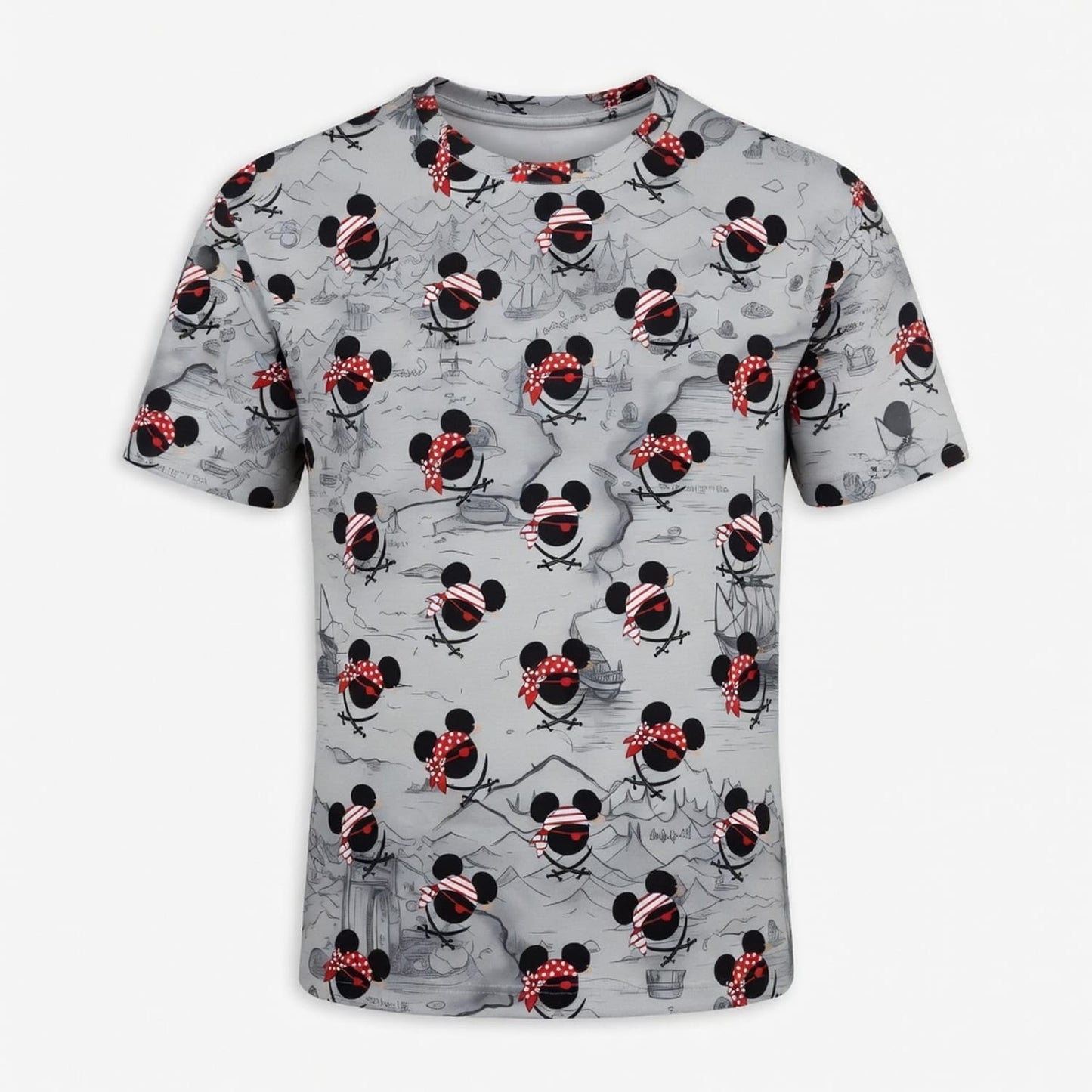 Pirate Skull Icons Mouse AOP Apparel