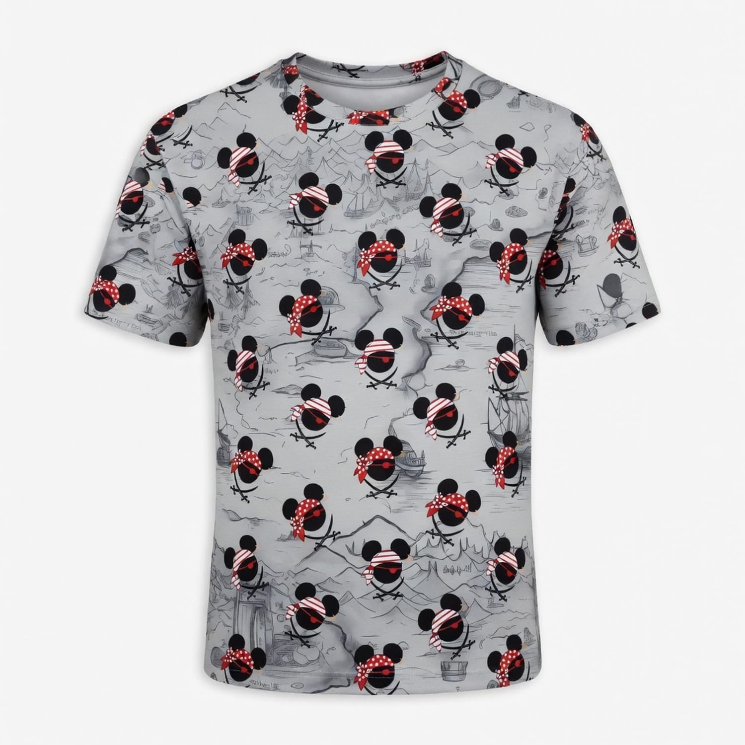 Pirate Skull Icons Mouse AOP Apparel