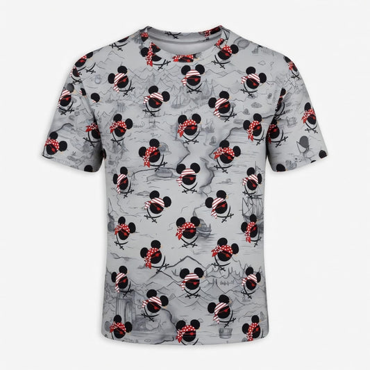 Pirate Skull Icons Mouse AOP Apparel