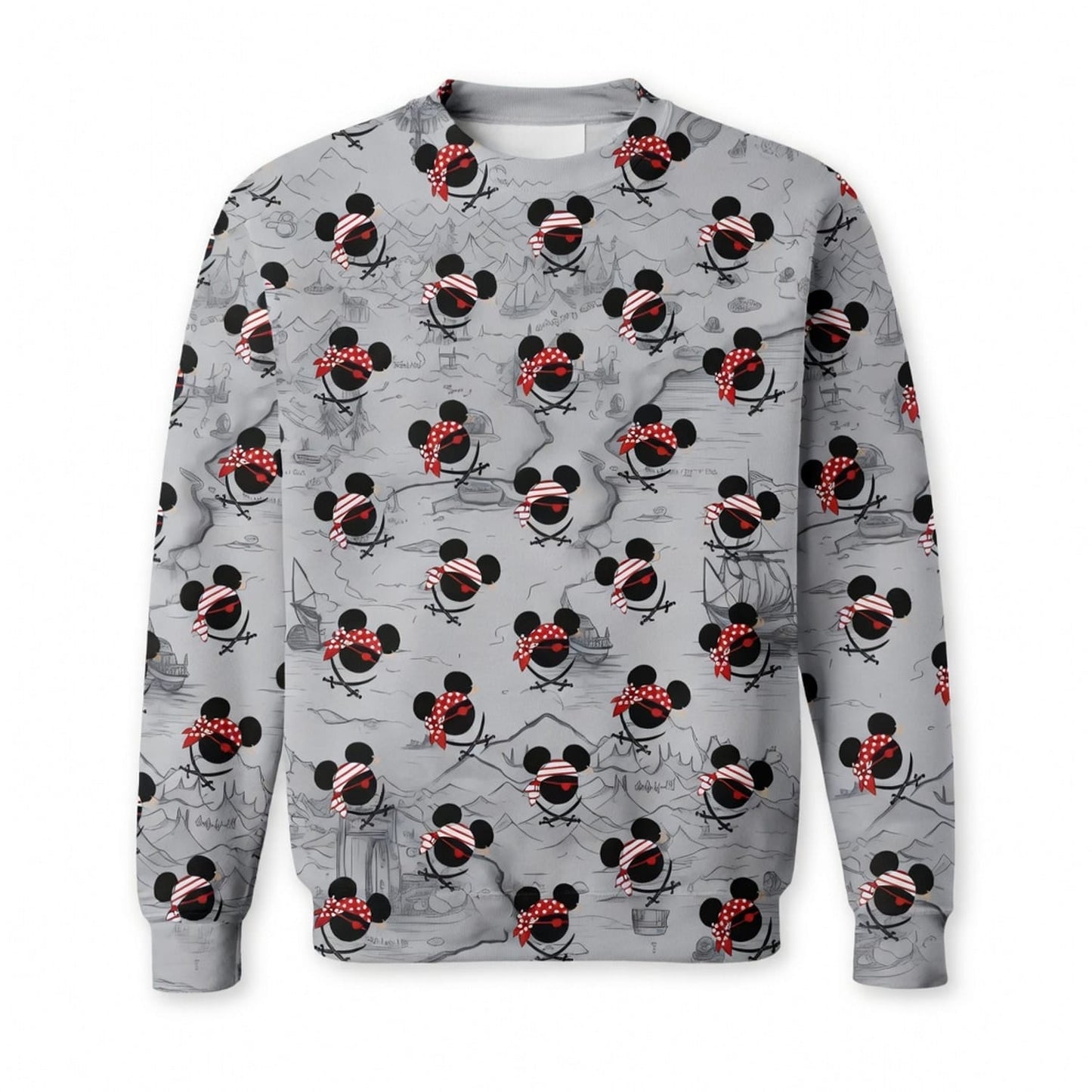 Pirate Skull Icons Mouse AOP Apparel